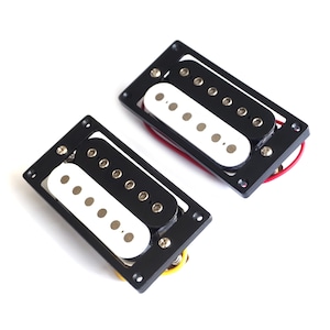 Pastillas humbucker modernas para guitarras Les Paul: cebra en blanco y negro