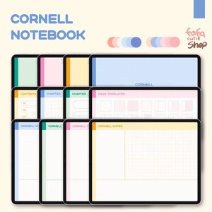 Pink Pastel Color Digital Notebook Vocabulary Notebook Cornell Digital ...