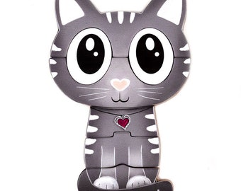 Wooden Puzzle Toy - Kitten