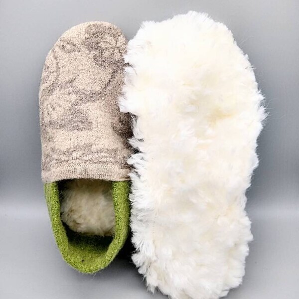 felted wool slippers