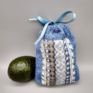 FeltFelted wool avocado ripening bag