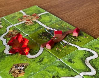 Impresión 3D de la expansión "Caminos" de Carcassonne - 10 caminos