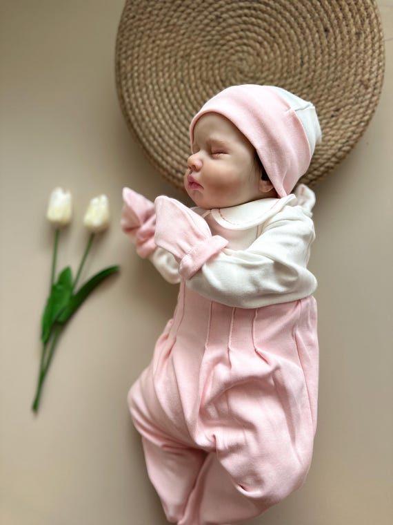 Conjunto de ropa para bebé recién nacido rosa piezas