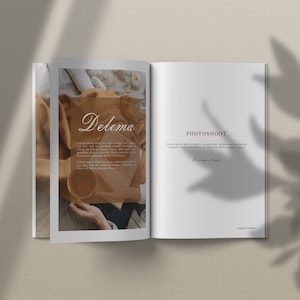 A4 Magazine + Overlay Shadow Mockup