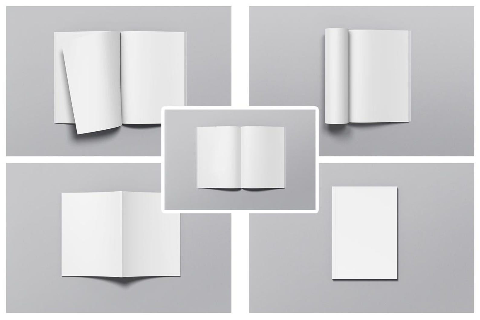 A4 Magazine Mockup Top View Shadow Overlay, Realistic and Professional ...
