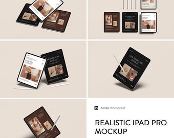 Modello di mockup realistico per iPad Pro / Presentazione del dispositivo (PSD)