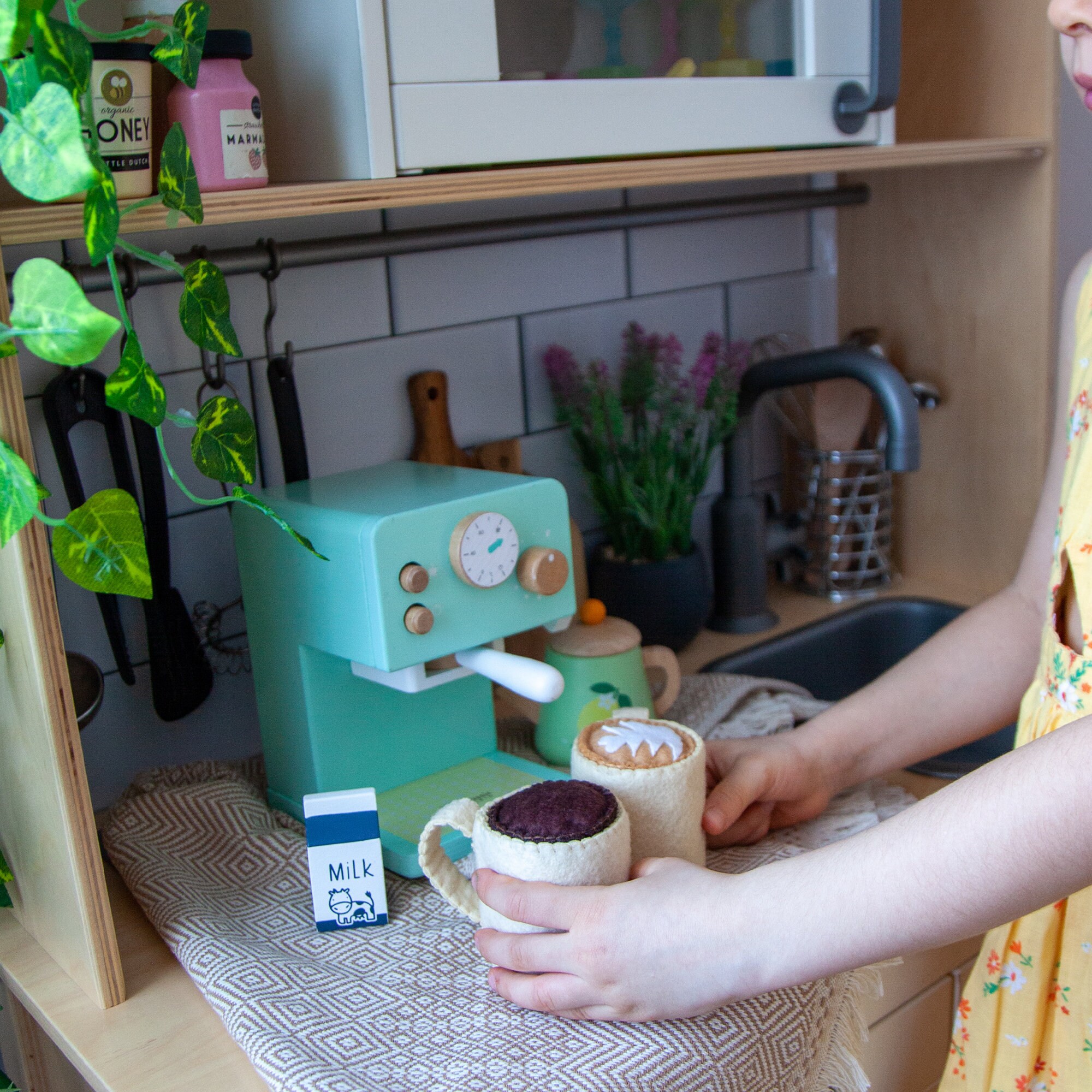 Coffee Play Set Play Food, Felt Food, Role-playing Toys, Felt Coffee ...
