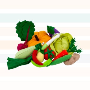Play Food Felt Vegetable , Role playing Toys, Kitchen Felt Toys, Kitchen Toys For Kids, Felt Food Set, Montessori Toys, Pretend play