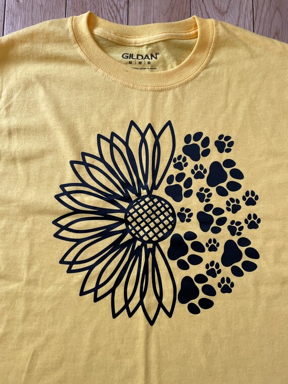 Sunflower paw sale print shirt