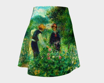 Flare Skirt: Picking Flowers by Pierre-Auguste Renoir, 1875