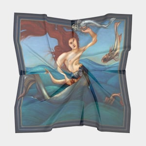 Square Scarf: A Sea Nymph by Edward Coley Burne-Jones, 1881