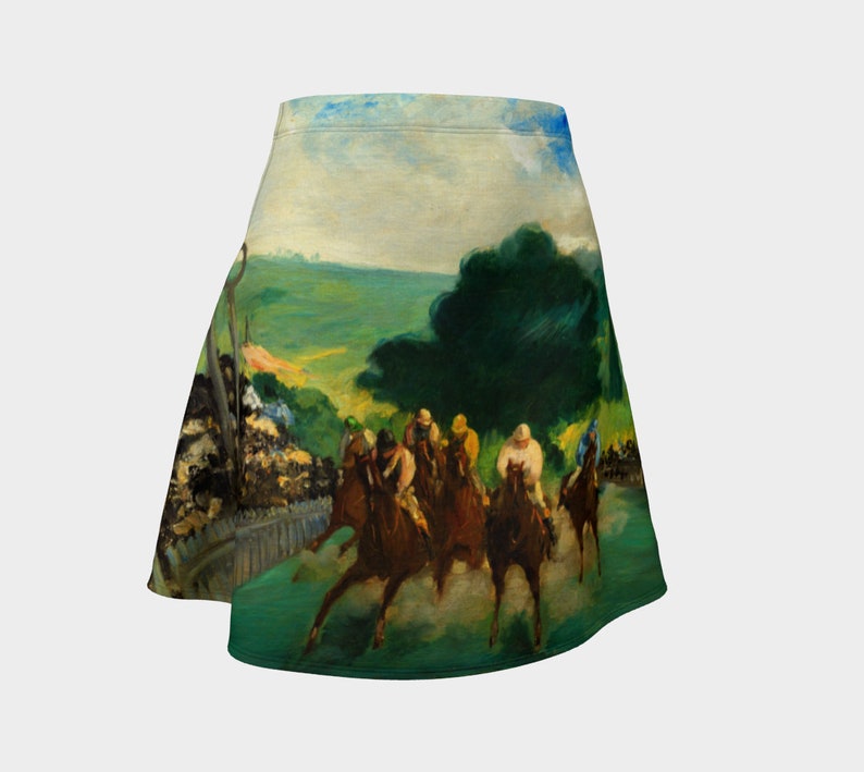 Flare Skirt: The Races at Longchamp by Édouard Manet, 1866 image 1