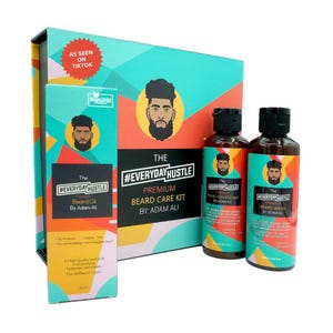 EverydayHustle Premium Beard Care Kit – Shampoo, Conditioner & Oil