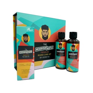 EverydayHustle Premium Beard Care Kit for Men - With Shampoo, Conditioner & Spray Beard Oil - The Ultimate Beard Grooming Kit - 3-in-1 Pack