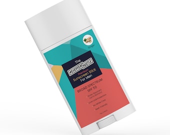Sunscreen Stick SPF 50 | Broad Spectrum, Water-Resistant, No White Cast, Ginger Scent