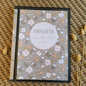 Kindergarten Mappe, Bilder, Zeichnungen, personalisiert mit Namen