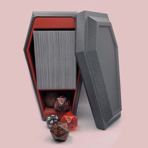 Coffin Deck Box for MTG - STL File - Commander/EDH (Fits 100 Sleeved Cards) (Digital File Only)