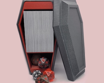 Coffin Deck Box for MTG - STL File (3d Print-able) - Commander/EDH (Fits 100 Sleeved Cards)