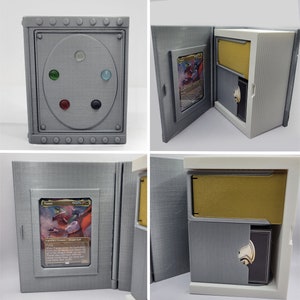 Bookshelf Deck Box für MTG - STL-Datei (3d druckbar) - Commander / EDH (100 Sleeved) - Zusätzliche Größen und Life Counter-Dateien auch enthalten