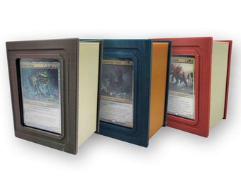 Bookshelf Deck Box for MTG - STL File - Showcase Commander/EDH - Holds 100 Sleeved Cards