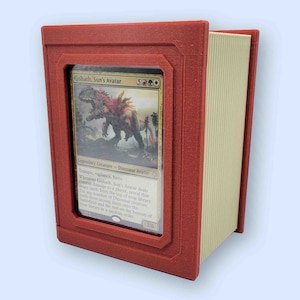 Bookshelf Deck Box for MTG - STL File - Showcase Commander/EDH - Holds 100 Sleeved Cards (Digital File Only)