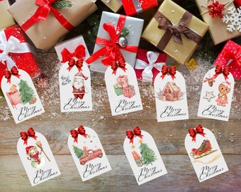 Printable Christmas Gift Tags | Holiday Gift tags | gift tags | Printable tags | Xmas tags | Xmas gift tags | digital gift tags / PDF/PNG