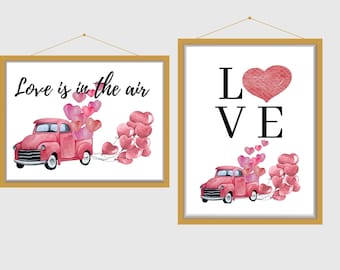 Love themed Wall decor Prints | home decor | Gift | Valentines day | Digital | Printable art | Printable wall decor | love | love wall print