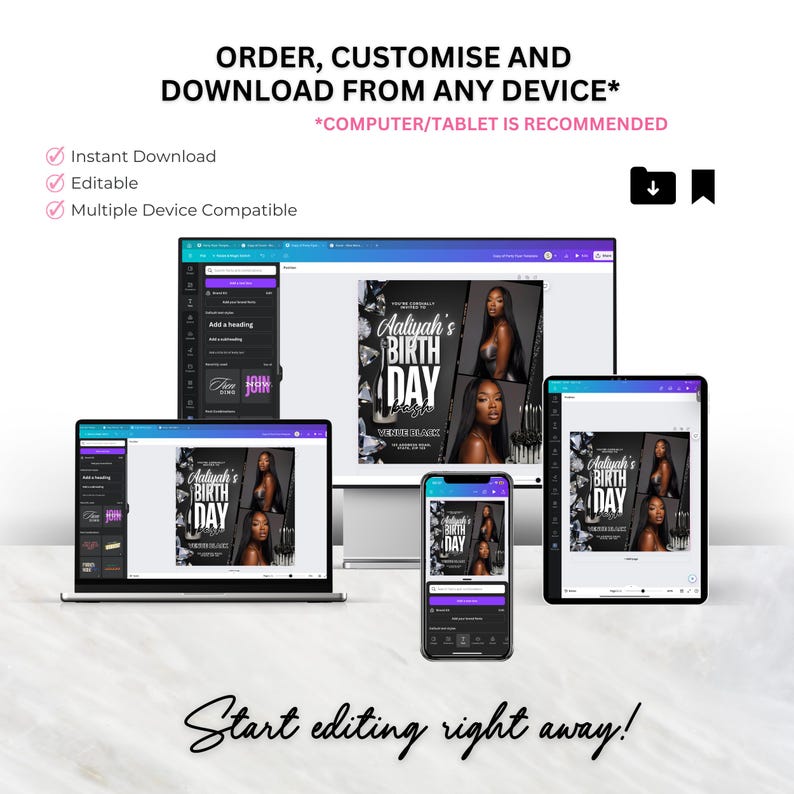 Customise on any device
