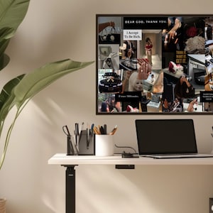 Luxury vision board mock up office