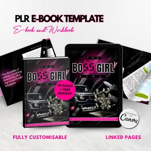 Ebook Template Canva Editable Ebook Digital Product PLR Workbook Planner Business Digital Marketing Entrepreneur Guide Ebook Cover Template