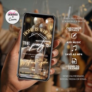 animated invite housewarming invite moving announcement electronic invite house party invite new home invitation new house party open house party digital invitation housewarming new home party party invitation