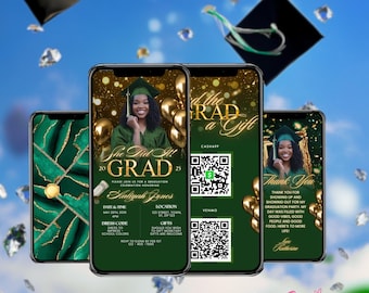 Graduation Invitation Digital Graduation Invitation Graduation Party Invitation Template Graduation Invite Graduation Announcement 2025