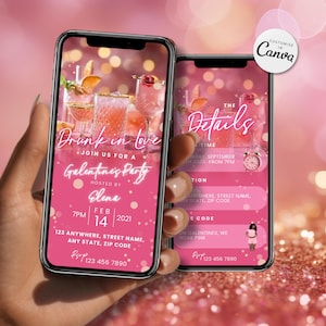Galentines Girls Night Invitation Girls Night Party Invite Drunk in Love Girls Night Animated Invitation Birthday Girls Night Girls Games