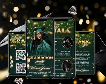 Graduation Invitation Digital Graduation Invitation Graduation Party Invitation Template Graduation Invite Graduation Announcement 2025