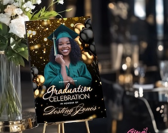 Graduation 2025 Party Welcome Sign Party Welcome Poster Party Posters Welcome Posters Graduation Welcome Sign Template