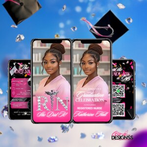 Nurse Graduation Invitation Nursing Graduation Invitation Template Graduation Invitation Graduation Party Invitation Graduation Invite 2025