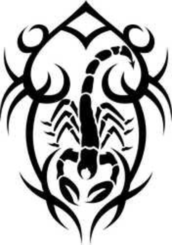 Tribal Scorpion Tattoo Vehicle Decal Sticker - Etsy Tribal Scorpion Tattoo Vehicle Decal Sticker - Etsy