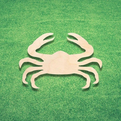 Laser Cut Crabwooden Crabunfinished Crab Shape Etsy