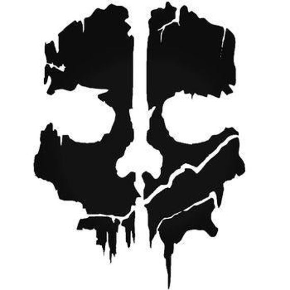 Call of Duty Ghost Skull Vehicle Decal Sticker - Etsy