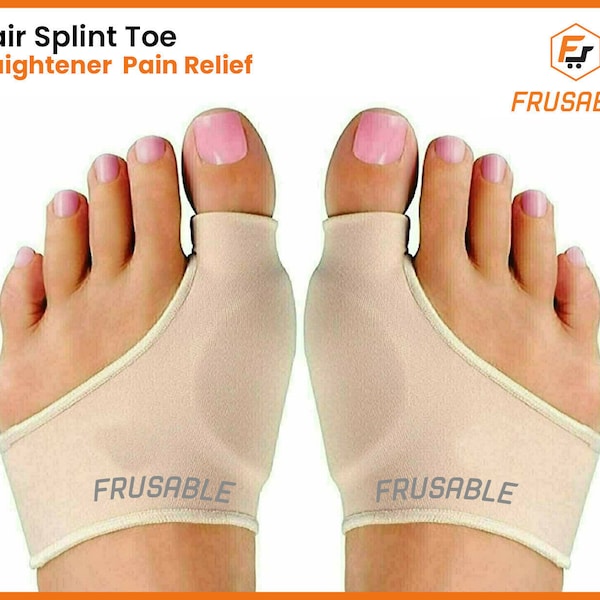 1 Pair Bunion Splint Big Toe Straightener Corrector Hallux Valgus Pain Relief US