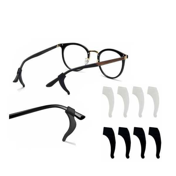 Silicone Glasses Hook Anti-Slip Glasses Anti Slip Holder Eyeglass Ear Hook Glasses Retainer Eyeglasses Grip Temple Tip Holder Glasses Holder