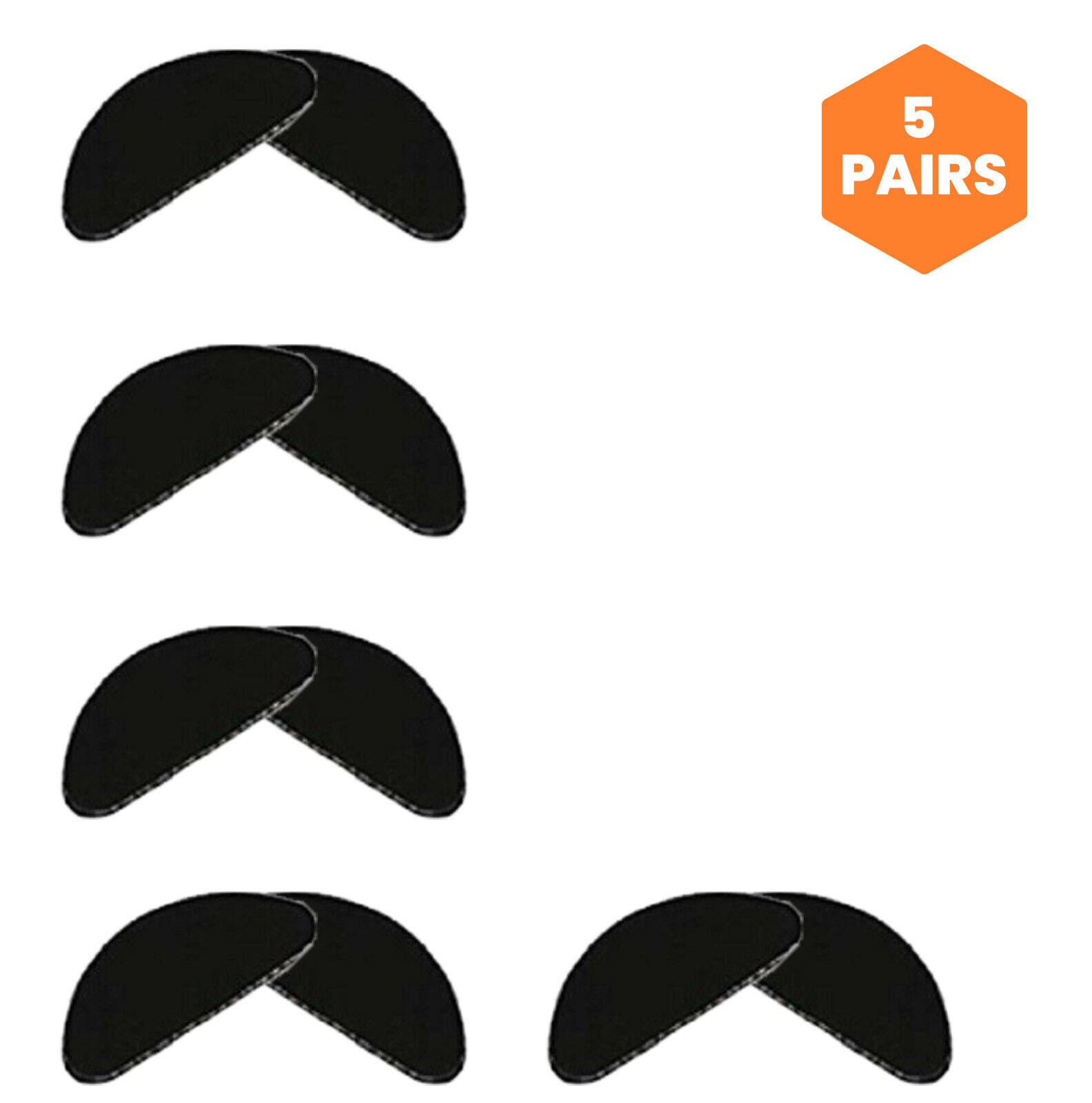 5 Pairs Antislip Silicone Stick on Nose Pads for Eyeglasses Etsy