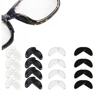 Almohadillas de nariz antideslizantes para gafas, almohadillas de nariz  para lentes de flexibilidad, almohadillas adhesivas para la nariz para  gafas