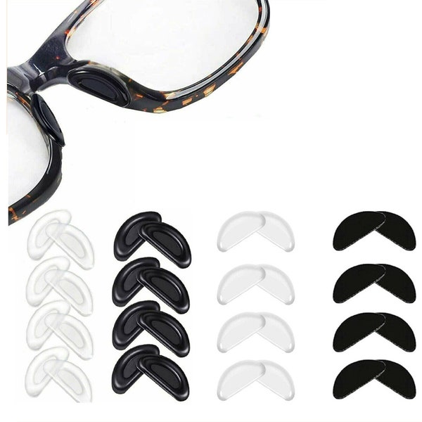5 paar antislip siliconen plakneuspads voor brillen, zonnebrillen