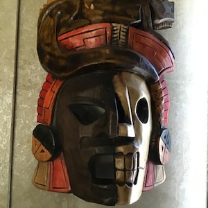 Unique Authentic Wooden African Tribal decorative masks. Made in Kenya. Set of 2