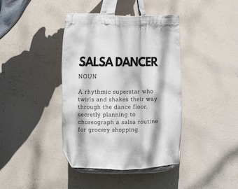 Salsa Dancer Definition Tote Bag: Latin Dance Gift