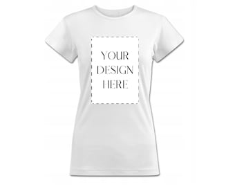 Op maat gemaakt katoenen wit bedrukt TEE SHIRT, perfect voor vrouwen cadeau - tekst grafisch T-shirt met korte mouwen, aangepaste foto tshirt, zachte katoenen T-shirts
