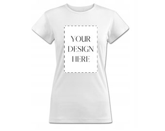 Custom Printed Cotton Tee Shirt: Personalized Text & Photo Gift