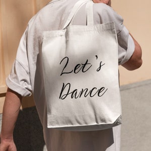 Let's Dance-draagtas: natuurlijk katoen als dansliefhebbercadeau
