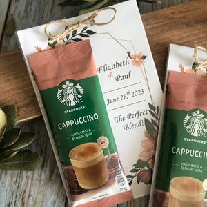 スターバックスコーヒーのパーソナライズされたウェディングギフト：チョコレートとカード（75個）